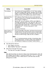 Preview for 63 page of Panasonic OneHome BB-HCM331A Operating Instructions Manual