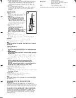 Предварительный просмотр 4 страницы Panasonic oral irrigator Operating Instructions