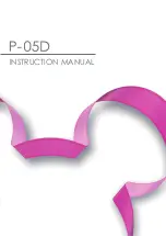 Panasonic P-05D Instruction Manual preview