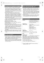 Предварительный просмотр 5 страницы Panasonic P-SMGT64GAK Owner'S Manual