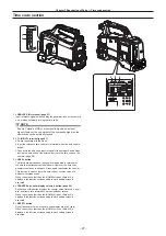 Предварительный просмотр 27 страницы Panasonic P2HD AG-HPX610EJ Operating Instructions Manual