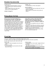 Предварительный просмотр 5 страницы Panasonic P2HD AJ-HRW10G Operating Instructions Manual