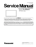 Panasonic P54V10 - TC - 54.1" Plasma TV Service Manual preview