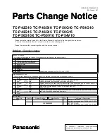 Preview for 134 page of Panasonic P54V10 - TC - 54.1" Plasma TV Service Manual