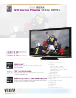 Panasonic P54V10 - TC - 54.1" Plasma TV Specifications preview