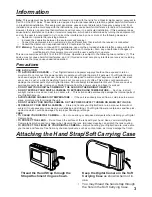 Предварительный просмотр 3 страницы Panasonic PalmCam PV-DC1000 Operating Instructions Manual