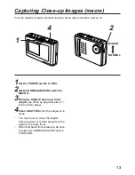 Предварительный просмотр 13 страницы Panasonic PalmCam PV-DC1000 Operating Instructions Manual