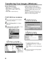 Предварительный просмотр 20 страницы Panasonic PalmCam PV-DC1000 Operating Instructions Manual