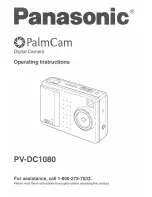 Panasonic PalmCam PV-DC1080 User Manual preview