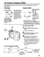 Preview for 15 page of Panasonic PalmCam PV-DC1080 User Manual