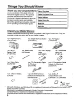 Preview for 2 page of Panasonic PalmCam PV-DC1580 Operating Instructions Manual