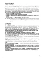 Preview for 3 page of Panasonic PalmCam PV-DC1580 Operating Instructions Manual