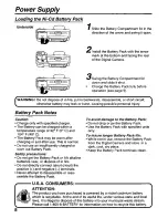 Preview for 8 page of Panasonic PalmCam PV-DC1580 Operating Instructions Manual