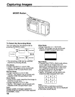 Предварительный просмотр 18 страницы Panasonic PalmCam PV-DC1580 Operating Instructions Manual