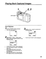 Предварительный просмотр 23 страницы Panasonic PalmCam PV-DC1580 Operating Instructions Manual