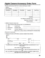 Preview for 39 page of Panasonic PalmCam PV-DC1580 Operating Instructions Manual