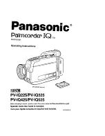 Panasonic Palmcoder IQ PV-IQ225 Operating Instructions Manual preview