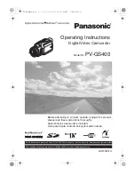 Panasonic Palmcoder Multicam PV-GS400 Operating Instructions Manual предпросмотр