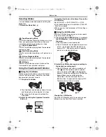 Preview for 20 page of Panasonic Palmcoder Multicam PV-GS400 Operating Instructions Manual