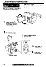 Preview for 10 page of Panasonic Palmcoder PalmSight PV-L550 Operating Instructions Manual