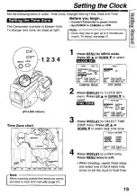 Preview for 19 page of Panasonic Palmcoder PalmSight PV-L550 Operating Instructions Manual