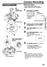 Preview for 23 page of Panasonic Palmcoder PalmSight PV-L550 Operating Instructions Manual