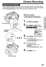 Preview for 25 page of Panasonic Palmcoder PalmSight PV-L550 Operating Instructions Manual