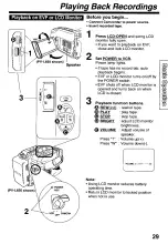 Preview for 29 page of Panasonic Palmcoder PalmSight PV-L550 Operating Instructions Manual