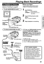 Preview for 31 page of Panasonic Palmcoder PalmSight PV-L550 Operating Instructions Manual