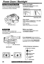 Preview for 34 page of Panasonic Palmcoder PalmSight PV-L550 Operating Instructions Manual