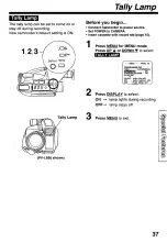 Preview for 37 page of Panasonic Palmcoder PalmSight PV-L550 Operating Instructions Manual