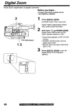 Preview for 40 page of Panasonic Palmcoder PalmSight PV-L550 Operating Instructions Manual