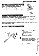 Preview for 49 page of Panasonic Palmcoder PalmSight PV-L550 Operating Instructions Manual