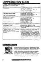 Preview for 54 page of Panasonic Palmcoder PalmSight PV-L550 Operating Instructions Manual