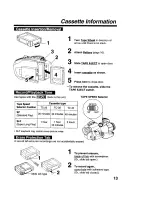 Предварительный просмотр 13 страницы Panasonic Palmcoder Palmsight PV-L579 Operating Instructions Manual