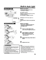 Предварительный просмотр 19 страницы Panasonic Palmcoder Palmsight PV-L579 Operating Instructions Manual