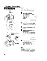 Предварительный просмотр 20 страницы Panasonic Palmcoder Palmsight PV-L579 Operating Instructions Manual