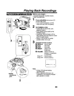 Предварительный просмотр 25 страницы Panasonic Palmcoder Palmsight PV-L579 Operating Instructions Manual