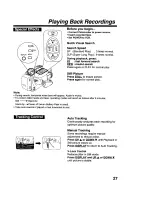 Предварительный просмотр 27 страницы Panasonic Palmcoder Palmsight PV-L579 Operating Instructions Manual