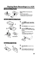 Предварительный просмотр 29 страницы Panasonic Palmcoder Palmsight PV-L579 Operating Instructions Manual