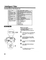 Предварительный просмотр 42 страницы Panasonic Palmcoder Palmsight PV-L579 Operating Instructions Manual