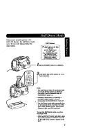 Предварительный просмотр 7 страницы Panasonic Palmcoder PalmSight PV-L678 Operating Instructions Manual