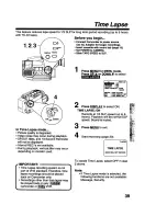 Предварительный просмотр 39 страницы Panasonic Palmcoder PalmSight PV-L679 Operating Instructions Manual