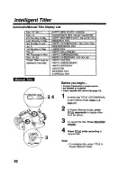 Предварительный просмотр 42 страницы Panasonic Palmcoder PalmSight PV-L679 Operating Instructions Manual