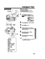 Предварительный просмотр 43 страницы Panasonic Palmcoder PalmSight PV-L679 Operating Instructions Manual