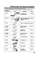 Предварительный просмотр 49 страницы Panasonic Palmcoder PalmSight PV-L679 Operating Instructions Manual