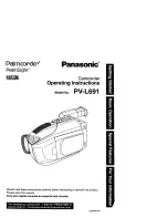 Предварительный просмотр 1 страницы Panasonic Palmcoder PalmSight PV-L691 Operating Instructions Manual