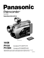 Panasonic Palmcoder PV-A16 Operating Instructions Manual preview