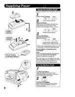 Preview for 8 page of Panasonic Palmcoder PV-A16 Operating Instructions Manual