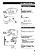 Preview for 9 page of Panasonic Palmcoder PV-A16 Operating Instructions Manual